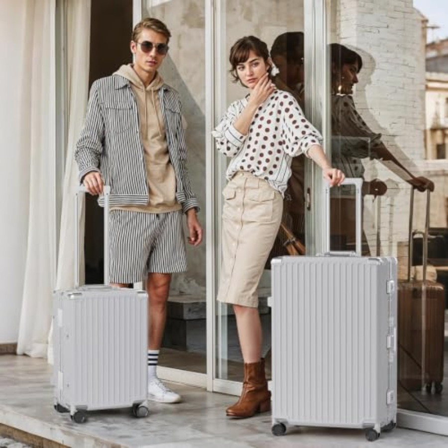 2 Parça Alüminyum Çerçeveli Va - Aluminum Frame Carry On Luggage incelemesi ve fiyatı