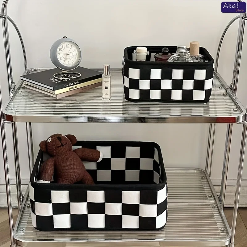 2026 Siyah Beyaz Kareli Saklam - Cosmetic Bags incelemesi ve fiyatı